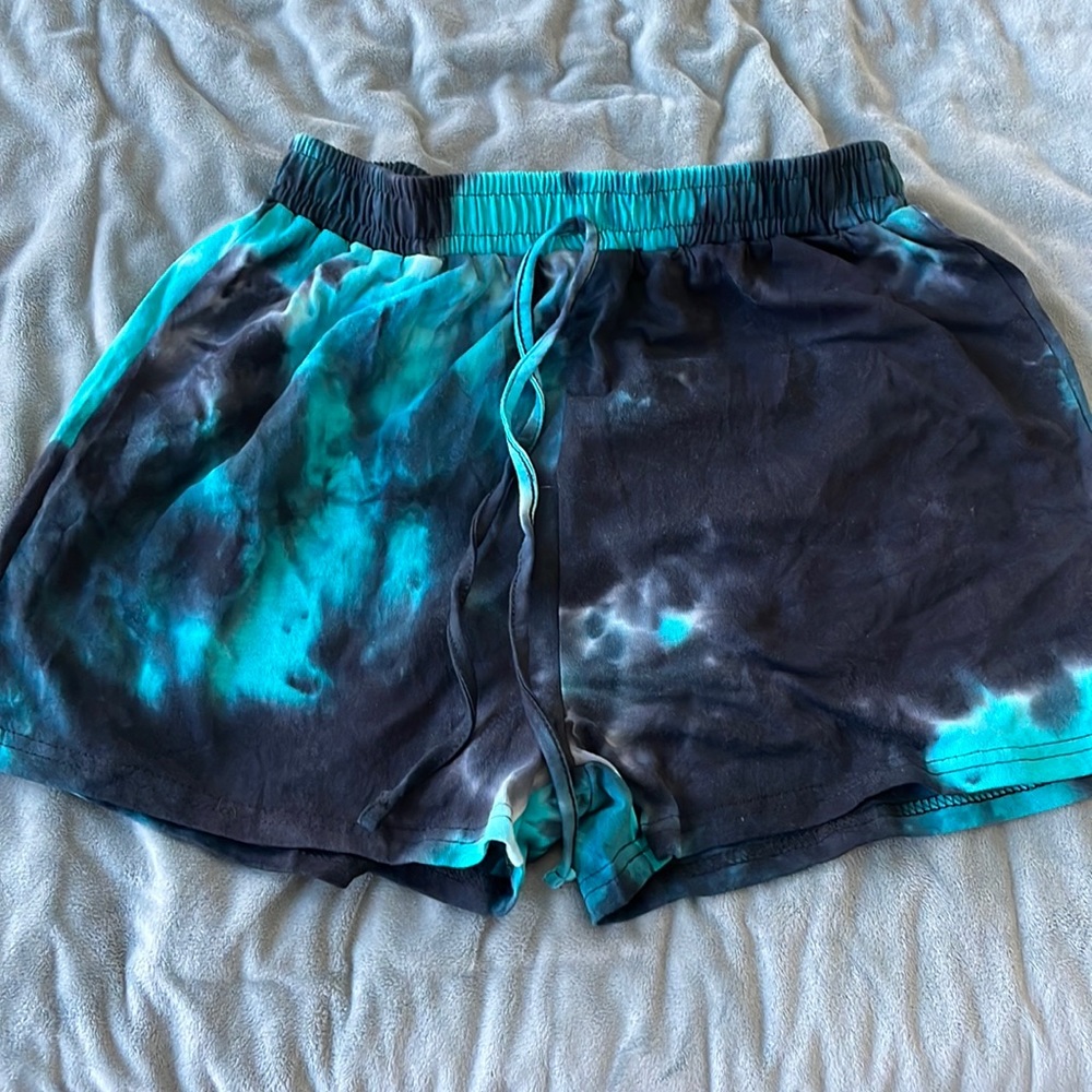 Blue and black SHEIN shorts, medium. Never worn.